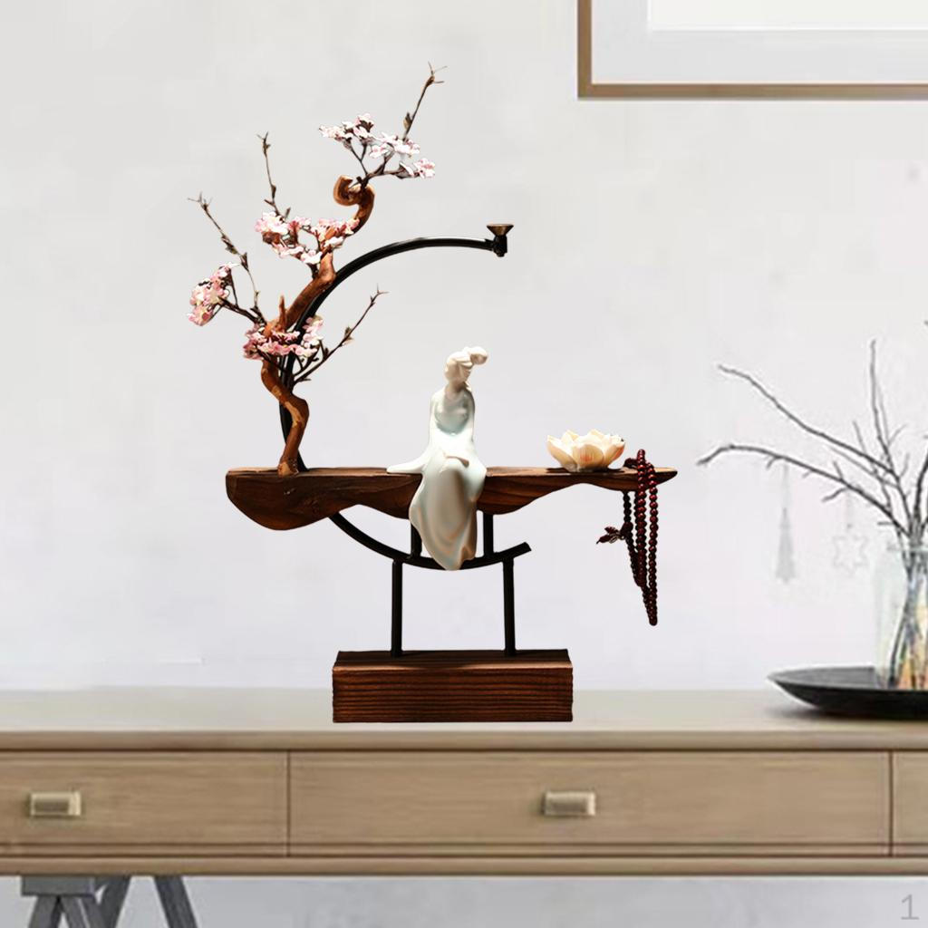 

Backflow Burner Stick Holder Censer Home Decor White Lady