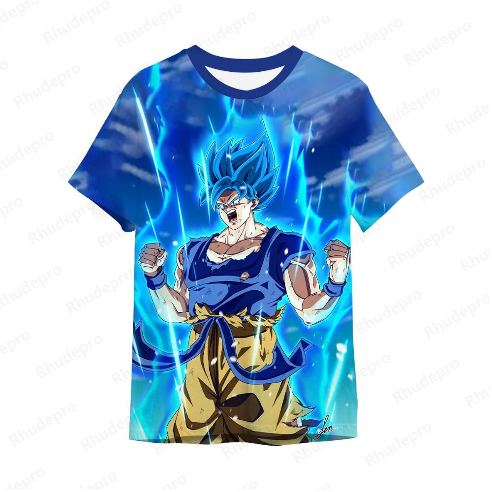Tricou Bărbați Bărbați Copii Topuri Dragon Ball Cămăși Noi Modă Vară Hip Hop Îmbrăcăminte Streetwear Goku Mânecă Scurtă Y2k