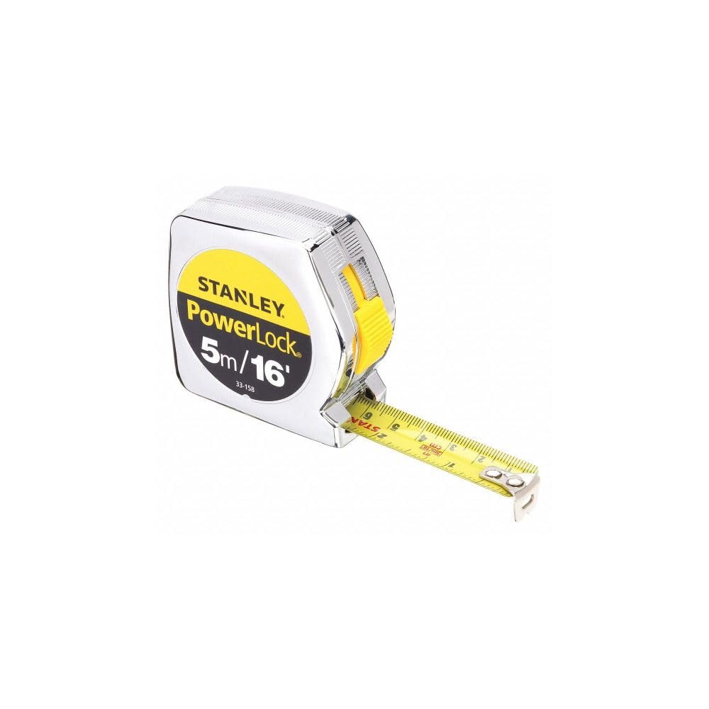 Stanley33-158Powerlock Metric & Inch Tape Rule-3/4"X16 PWRLCK TAPE RULE (parallel Import Goods)