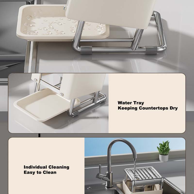 Stainless Steel Knife Holder Kitchen Storage Organizer Multifunctional Kitchen Knife Holder Knife Organizer Cutlery Organizer