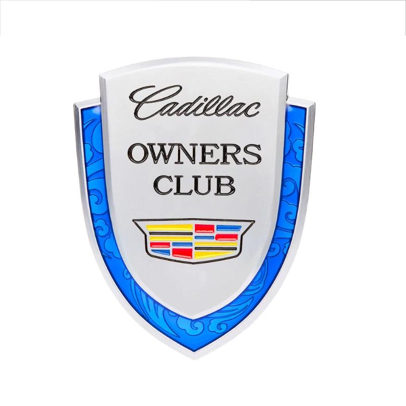 Car Logo Shield Emblem Badge for Cadillac Seville XT4 CT4 CT5 ATS SLR STS EXT CTS Escalade Coupe Auto Side Sticker Accessories