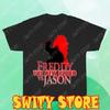 Men's and Women's T-shirts Freddy Krueger Elm Street Vs Jason