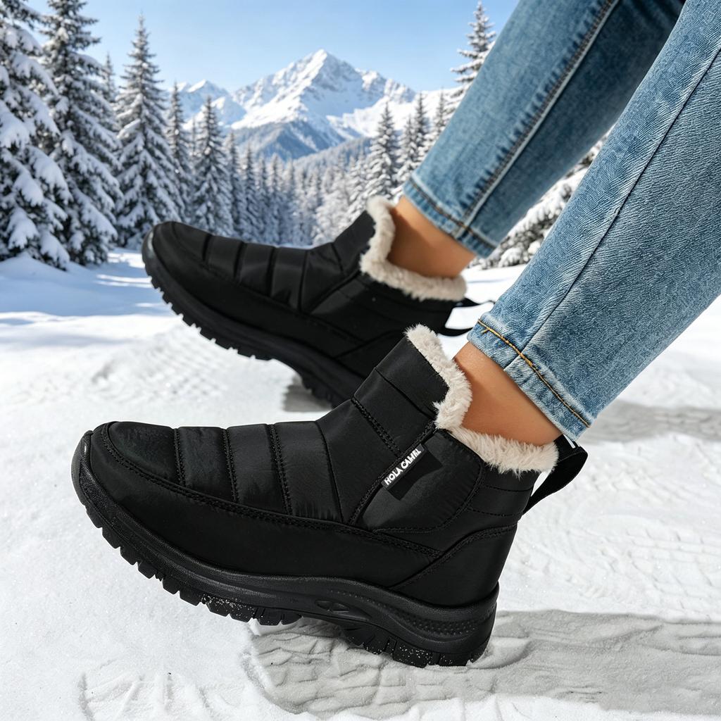 Women's Snow Boots Warm and Waterproof Shoes Outdoor Walking Snow Boots for Winter