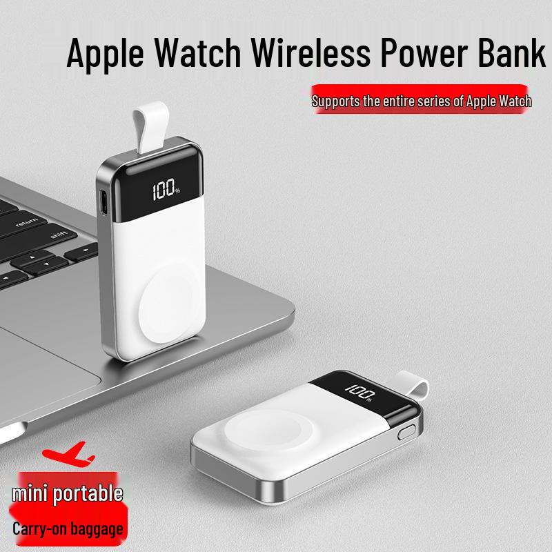 2000mAh Wireless Charger for Apple Watch Series 1-9: Portable Power Bank