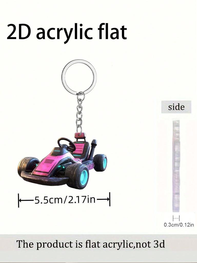 1 Racing Pendant Theme Multifunctional Keychain DIY Backpack Hanging Decoration. It Can Also Be Used As a Car Decoration
