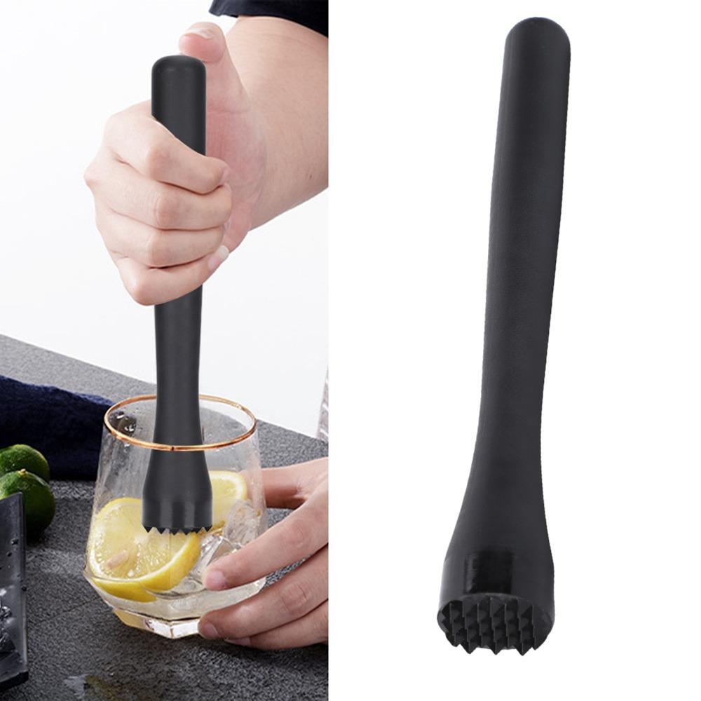 Black Cocktail Muddler PP Plastic Bar Tool Durable Ice Crushing Tool Party