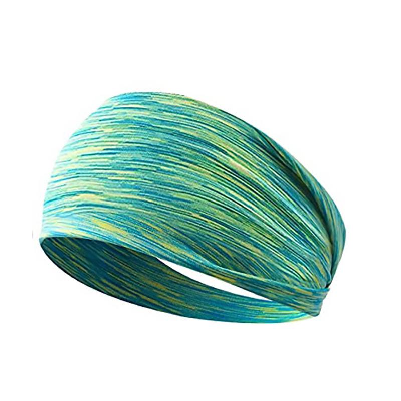 Gränsöverskridande Fitness Svettavvisande Pannband - Elastisk Yoga Huvudduk & Hårband för Löpning för Kvinnor