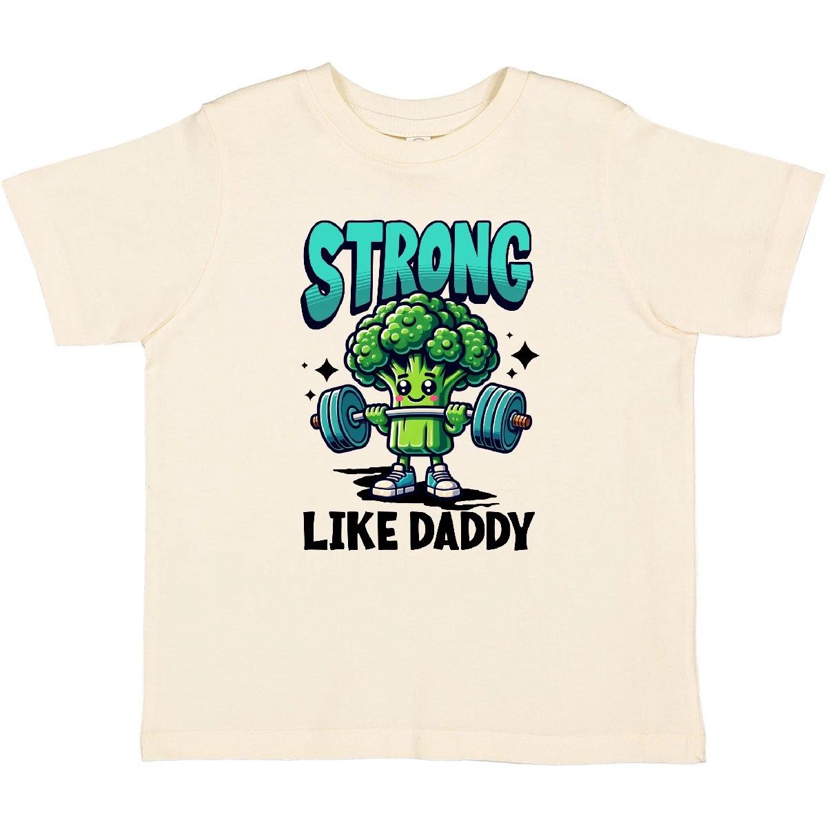 Inktastic Fitness Exercise Strong Like Daddy Toddler T-Shirt Weightlifting Gym 100