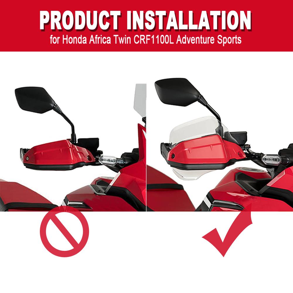 2020 2021 For HONDA CRF 1100 L Africa Twin /Adventure Sports CRF1100L Extensions Handguard Hand Shield Protector Windshield