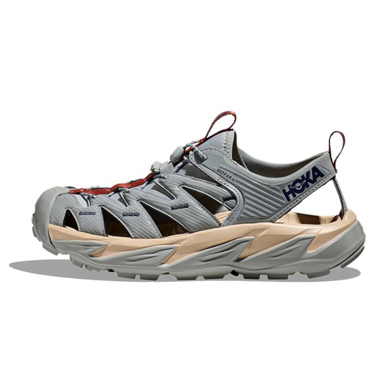 

HOKA ONE ONE Hopara OG Дихаючі та зносостійкі пляжні сандалі Унісекс Сірий 1123112-LSSD 38