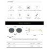 26 Metal-framed sunglasses, suitable for both men and women, offering UV protection
