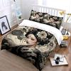 Set Decorazione Geisha Giapponese Tradizionale Morbido Confortevole Copripiumino Set Biancheria da Letto Incluso 1*Copripiumino & 2*Federe, Regalo