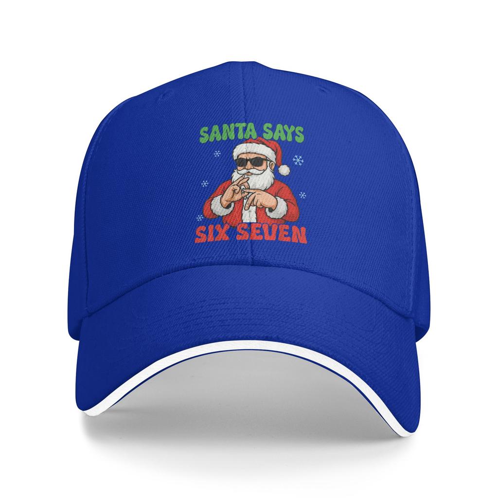 Santa Says Six Seven Meme 67 Christmas Holiday Cute Xmas 6 7 Baseball Cap Fashion Trucker Hat Summer Male Hunting Baseball Caps