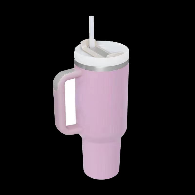 

Duo Li 40oz Insulated Stainless Steel Tumbler with Straw and Handle