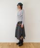 THEVINYLHOUSE Draped Layered Ls Tee(W) Gray