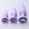 Silicone Anal Stopper Butt Stopper Toy Jeweled Anal Adult Sex Toy Personal Anal Trainer for Women