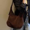 Autumn and Winter Suede Underarm Bag Women's 2025 New Trendy Fashion Korean Retro Tote Bag Casual Large Capacity Bag