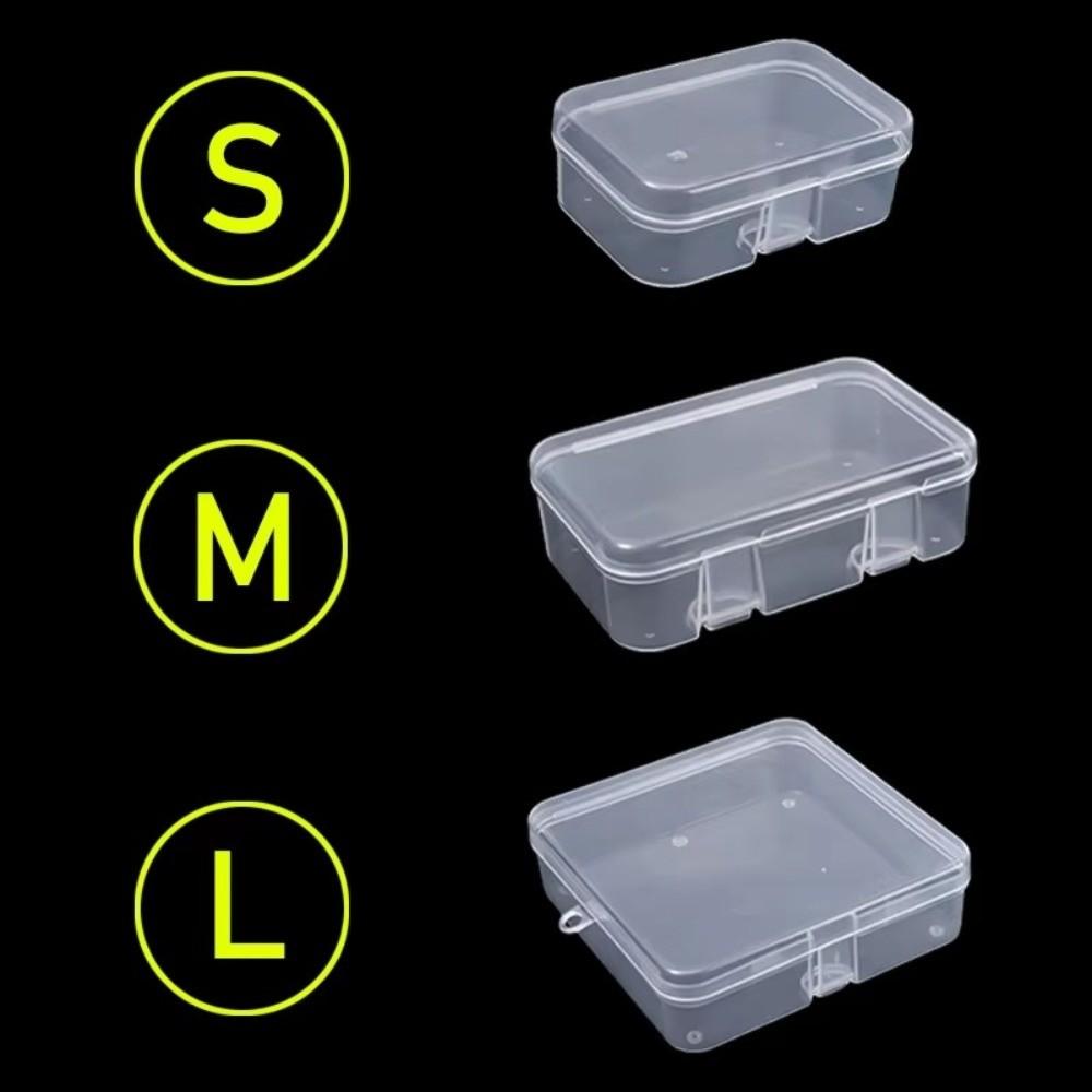 Rectangular Transparent Plastic Box with Lid Jewelry Display Case  Jewelry Storage
