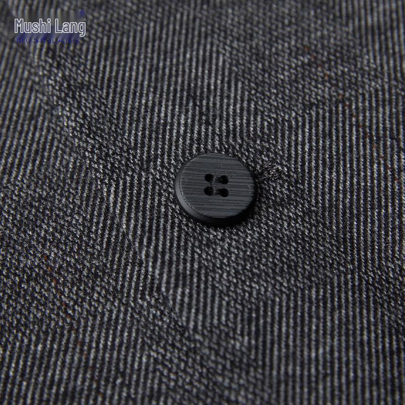 Men's Slim-Fit Wool Blend Business Suit Jacket