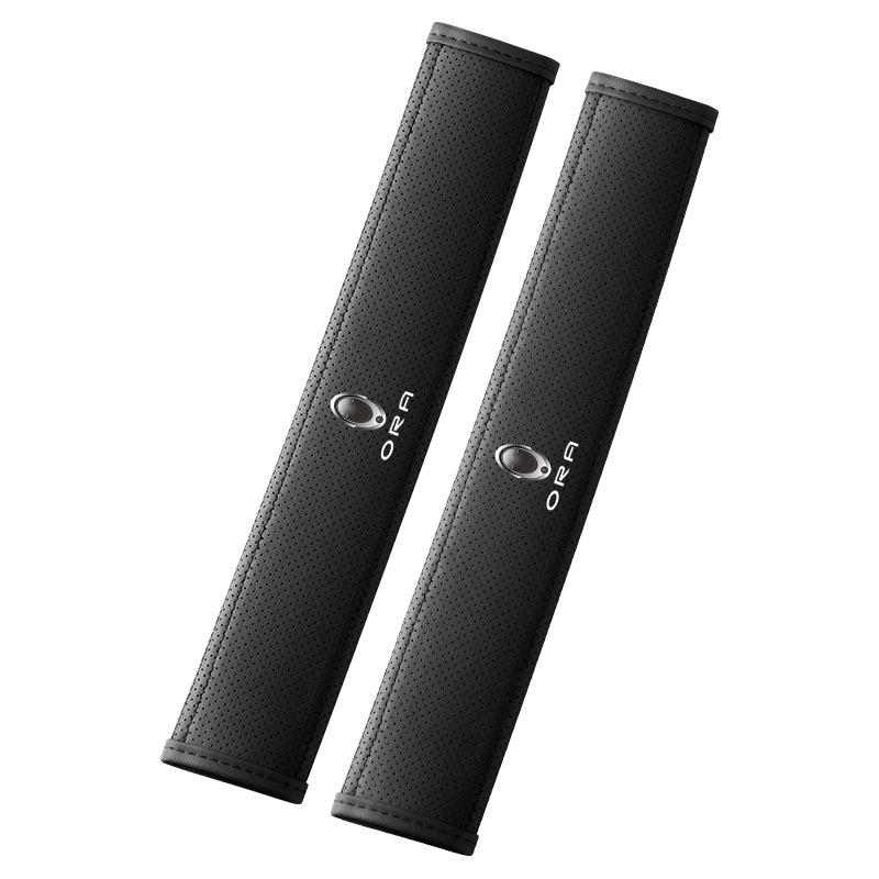 ORA Good Cat Car Seat Belt Shoulder Pad Protector for Lightning, Ballet, Black, and White Cat Models - Interior Accessory.