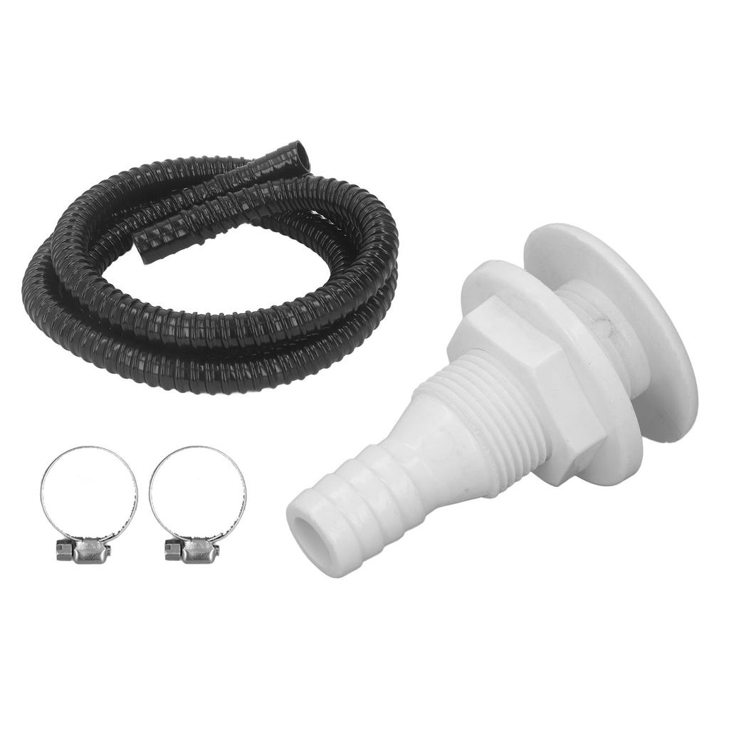3 4 Inch Bilge Pump Installation Kit Leakproof 6.7ft Hose for Bilge Pumps with 3 4 Inch Outlet Black