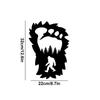 Vintage Sasquatch Decor in Metal - Indoor & Outdoor. Farmhouse Wall. Wall Sticker. Artwork. Iron Ornament.Iron Silhouette Art.