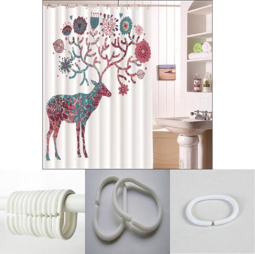 Weihnachten Mops Hund Weihnachtsmann Mütze Bade Duschvorhang Haustierliebhaber Dekor Für Modernes Badezimmer Weihnachtsgeschenk