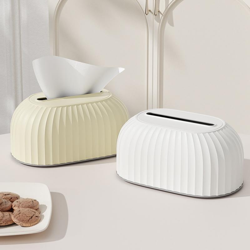 High-aesthetic Home Use Drawer-style Tissue Box Storage Light Luxury Style Living Room Desktop Advanced Spring Type Tissue Box