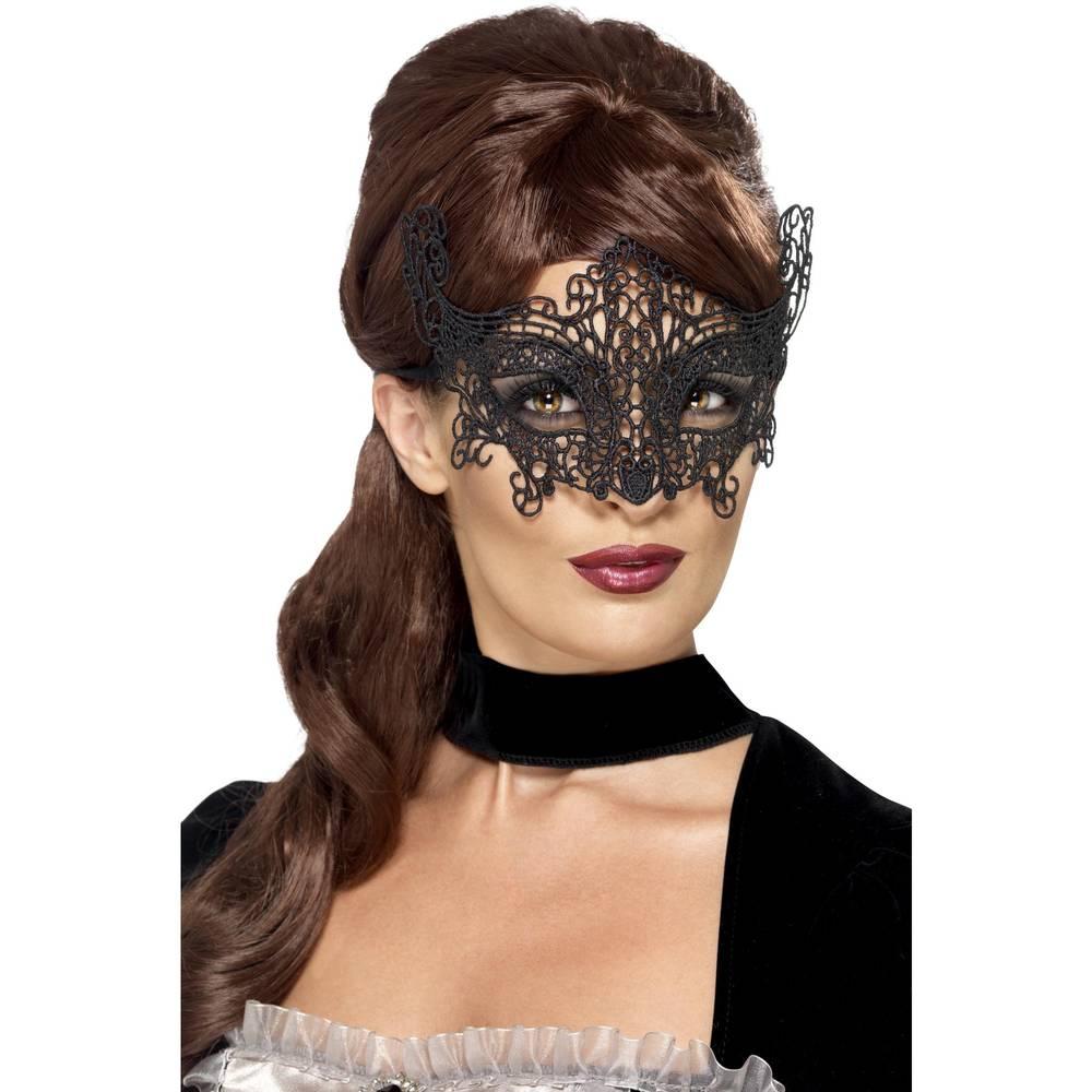 Smiffys Womens/Ladies Filigree Lace Embroidered Eye Mask