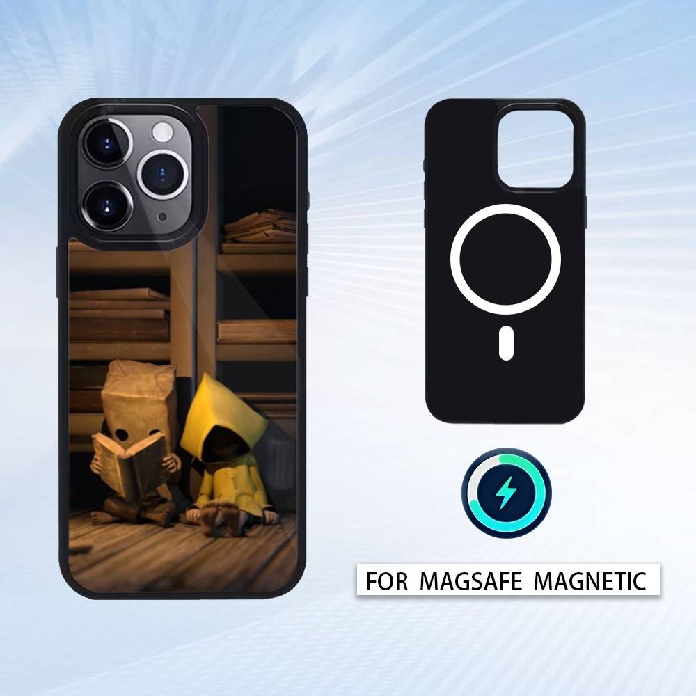 

Game L-Little N-Nightmares Phone Case For iPhone17,16,15,14,13,12,Pro,Max,Magnetic For Magsafe Wireless Charging iPhone13