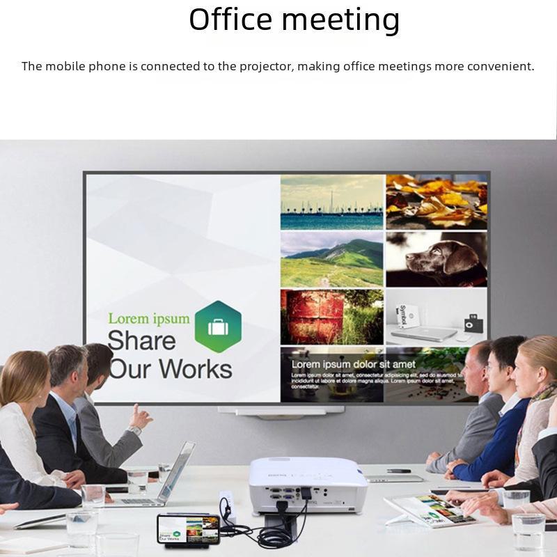 Cablu Lightning HDMI Trei-în-Unu pentru Proiecție Ecran pentru iPhone