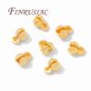 7.5mm End Connecting Ring 18K Gold Plated Round Closed Connector with 2 Hole Rings,Jewelry Connectors