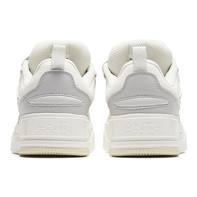Anta Comfortable Low-Top Bread Shoes Women Sneakers White Purple 922348001-4