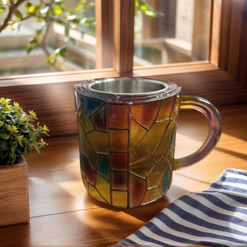 Handmade Resin Book Shaped Coffee Mug 3D Painted Colorful Novelty Drink Cup Creative Perfect Drinkware for Gift and Daily Use