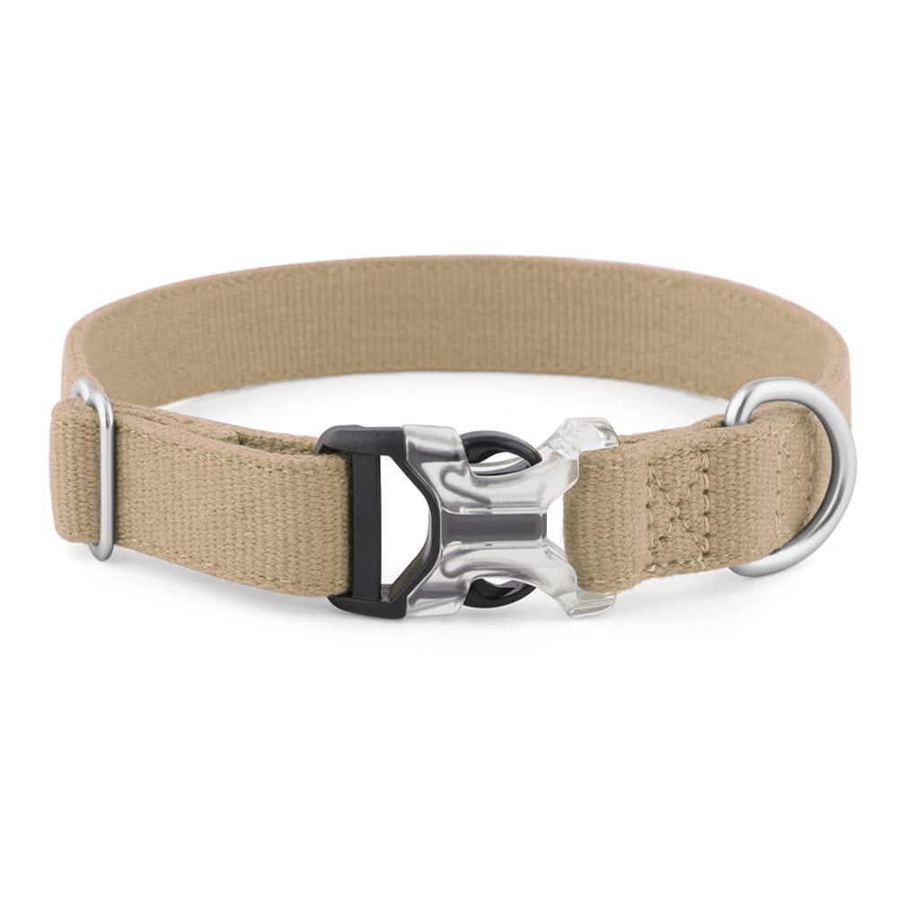 Cotton Linen Pet Collar for Small to Large Dogs - Neck & Leash Set for Huskies and Teddies