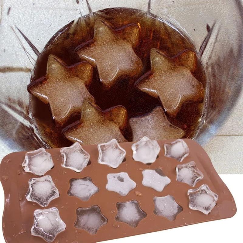 Forma Premium Non-Stick 15-Star Silicone Mold, for Homemade Chocolate, Candies, Jelly or Ice Cubes