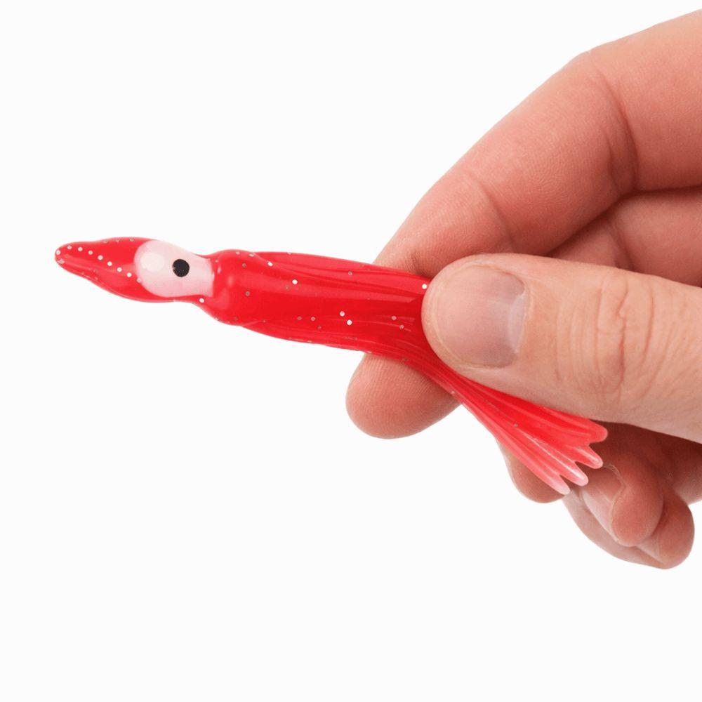 50 STÜCKE Gemischte Farbe Tintenfisch Angelköder Weiche Salzwasser Angelköder Schleppangeln