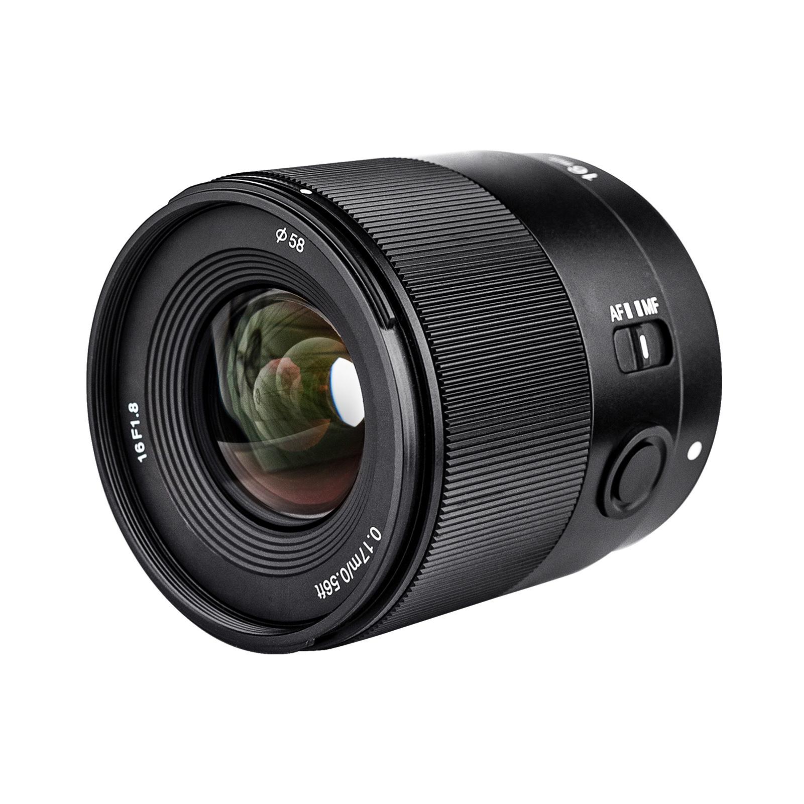 

YN16mm F1.8S Camera Lens Wide Angle Prime Lens Auto Manual Focus F1.8 Large Aperture APS C Compatible with A7III