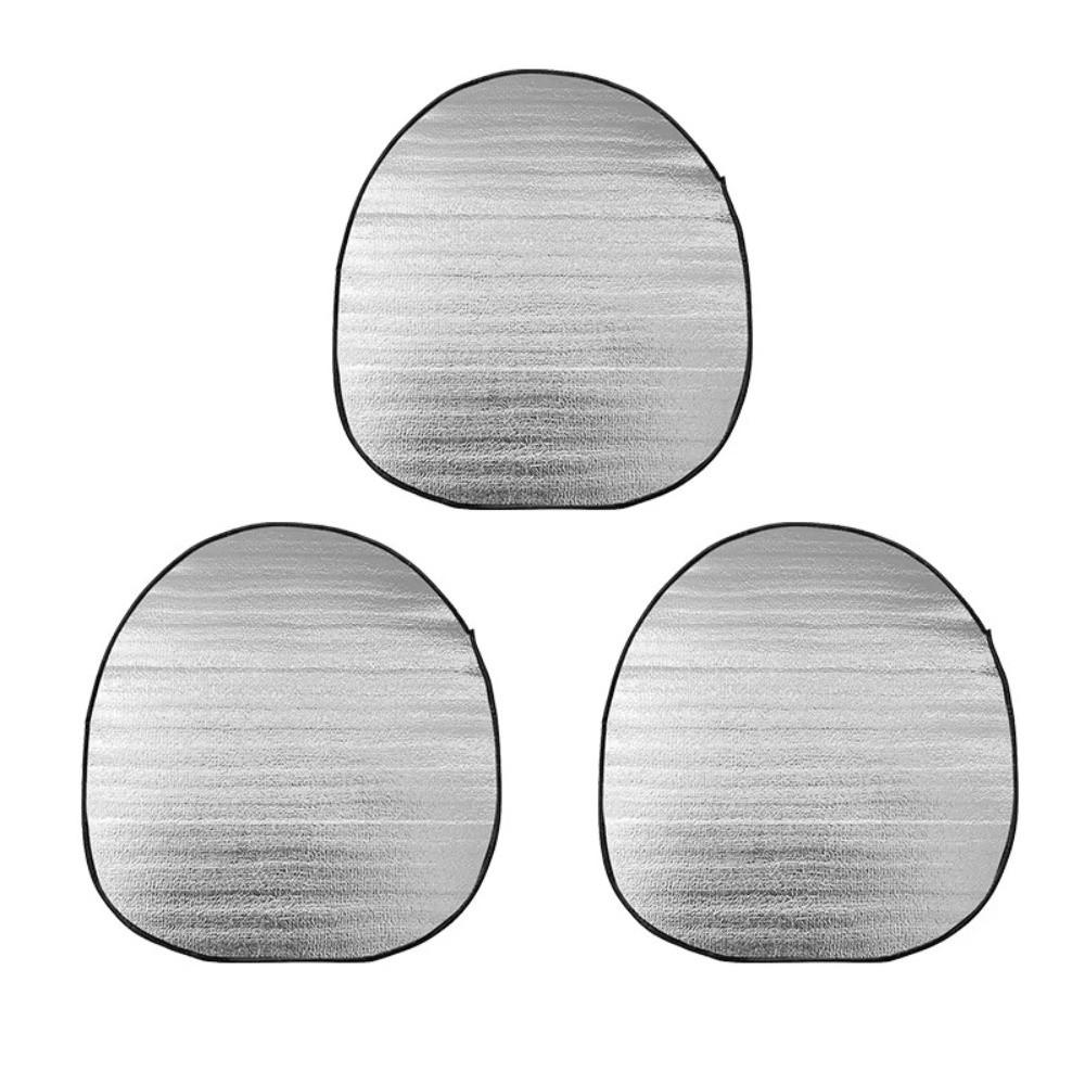 3pcs Double Car Steering Wheel Sunshade Protection Durable Car Interior Accessories Portable Heat Insulation Car Sun Visor