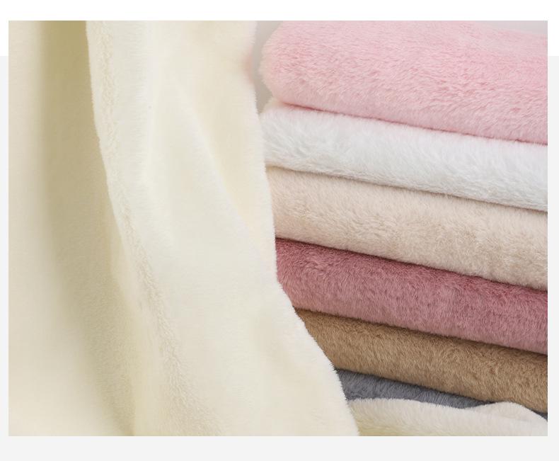 Thick Imitation Rabbit Fur Plush Fabric for Photography, Dolls, and Decorations