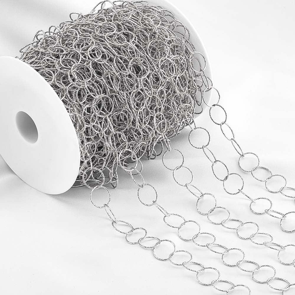 1Meter Stainless Steel Geometry Hollow Round Chain Hip Hop Punk Heart Chain DIY Necklace Bracelet Bag Chains Material Wholesale