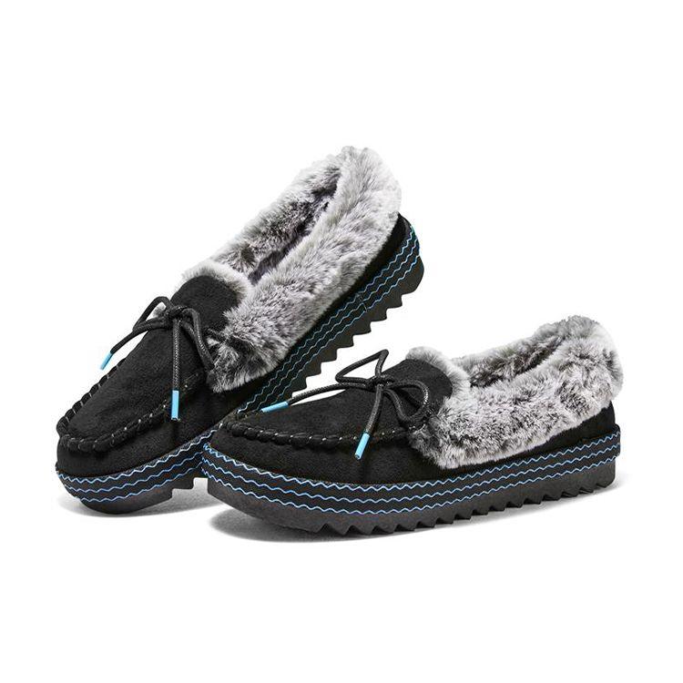Skechers Bobs Cozy Kiss Sportliche Freizeitschuhe Damen Sneaker Schwarz 113702-BLK