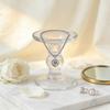 Fashion Heart Shaped Titanium Steel Necklace With Rhinestone Pendant For Women