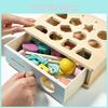 Shape Wooden Matching Box Early Educational Toy For Toddler Color Recognition