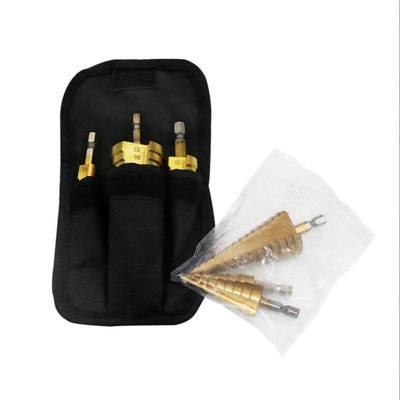 HSS Titanový stupňovitý vrták Kónický stupňovitý vrták na kov Dřevo Vysokorychlostní stupňovitá sada vrtáků Elektrické nářadí 3-12 4-12 4-20 4-32mm