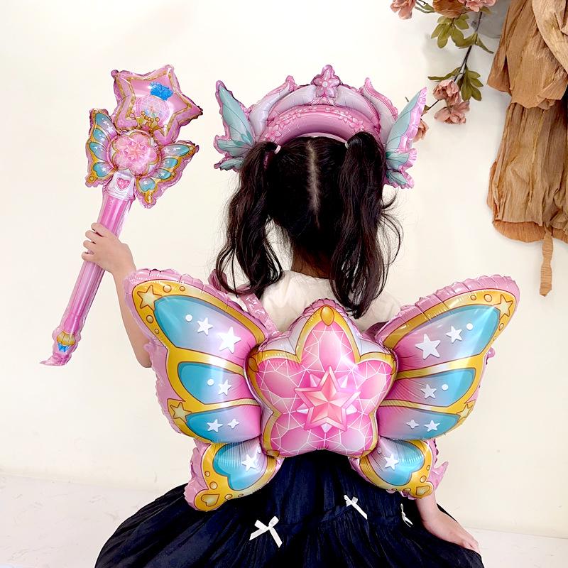 Balala Fairy Cartoon Balloon Wand & Headband Set for Kids