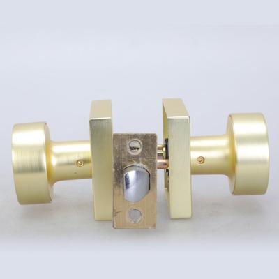 Praktische goldene Türknäufe Innen Tragbar Robust Durchgang Flur Schrank Satiniertes Messing Finish für Moderne Häuser Verwendung