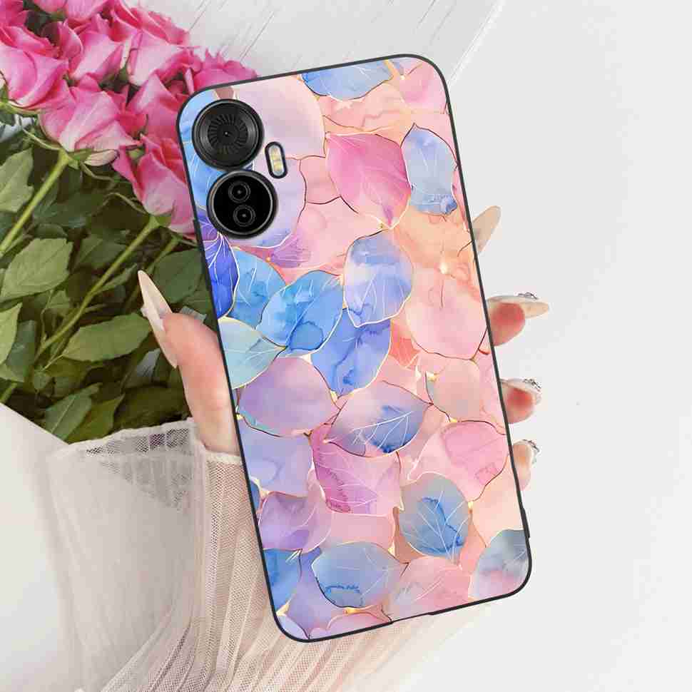 For Itel S18 Pro 6.6" Case Simple Style Pop Patterns Silicone TPU Black Cover Shockproof For ITEL S18 Pro S18pro Phone Cases