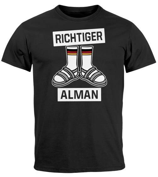 

Real Alman Meme Joke German Germany Parody Satire Men s T-Shirt- 4XL