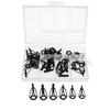 10pcs Stainless Steel Fishing Rod Guides Set Tips Rings for Lure Rod, Rod